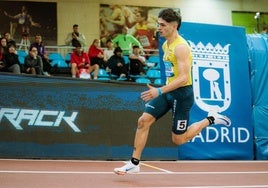 Markel Fernández, en el pasado campeonato de España indoor.