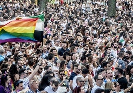 Asistentes a uno de los conciertos celebrados con motivo de Los Palomos.