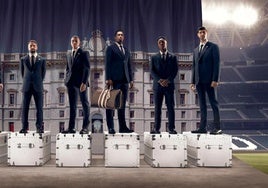 Militao, Carvajal, Mbappé, Bellingham, Vinicius y Courtois.
